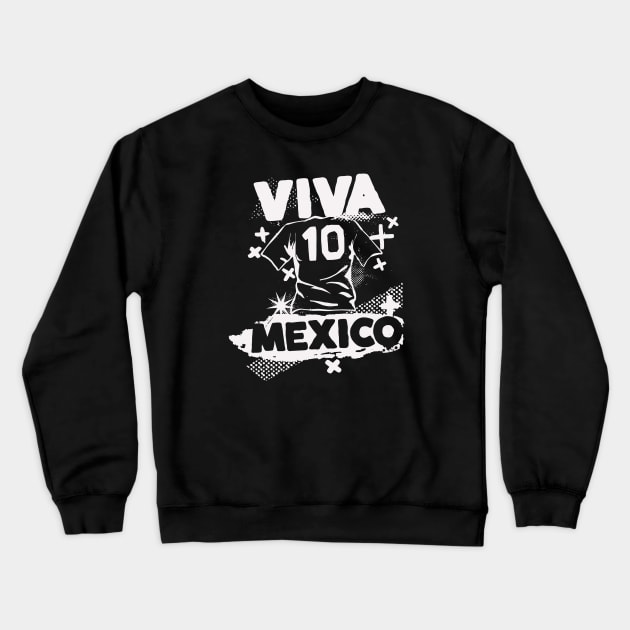 Vintage Mexican Football // Retro Grunge Mexico Soccer Crewneck Sweatshirt by SLAG_Creative